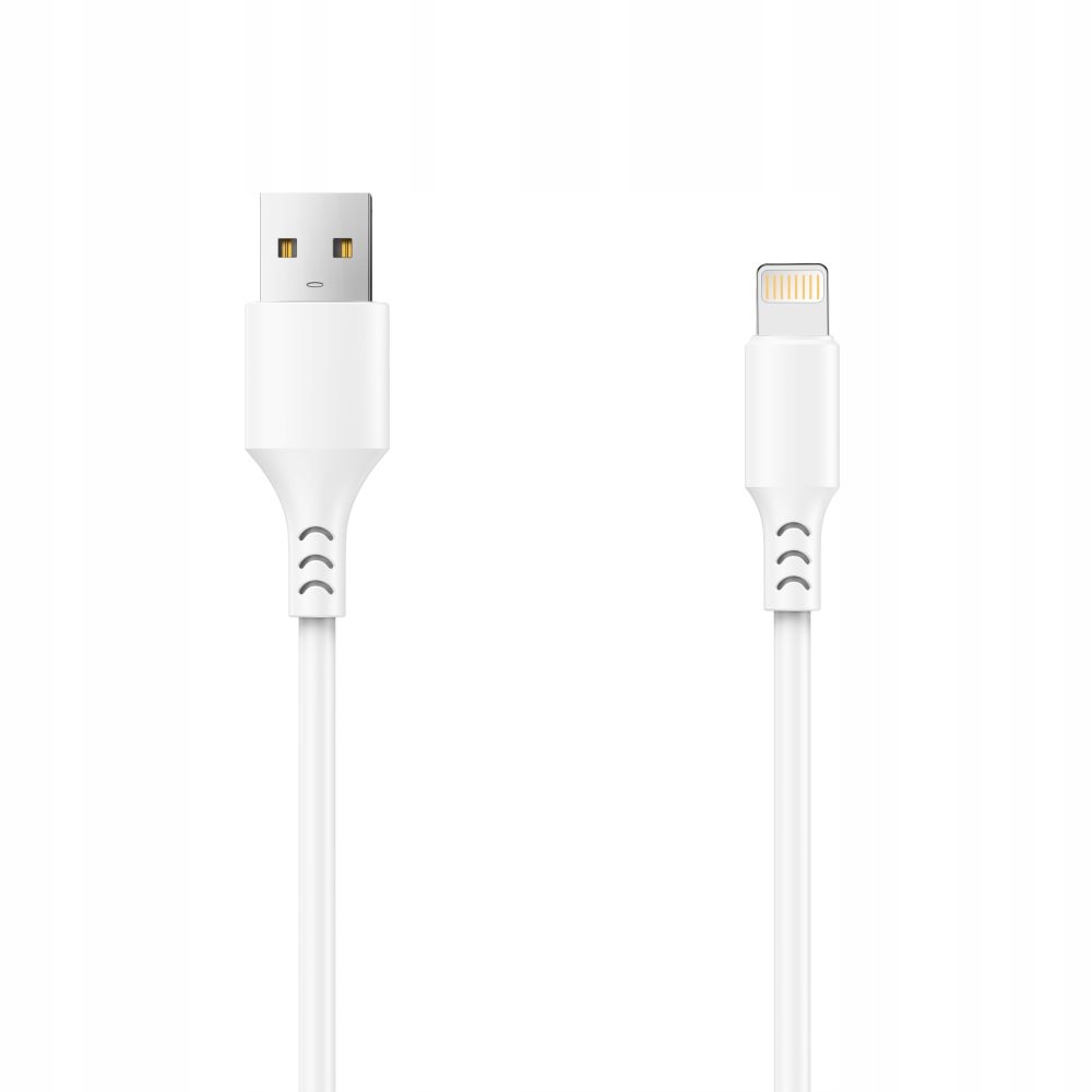 Setty kabel Usb Lightning 1,0 m 2A biały New