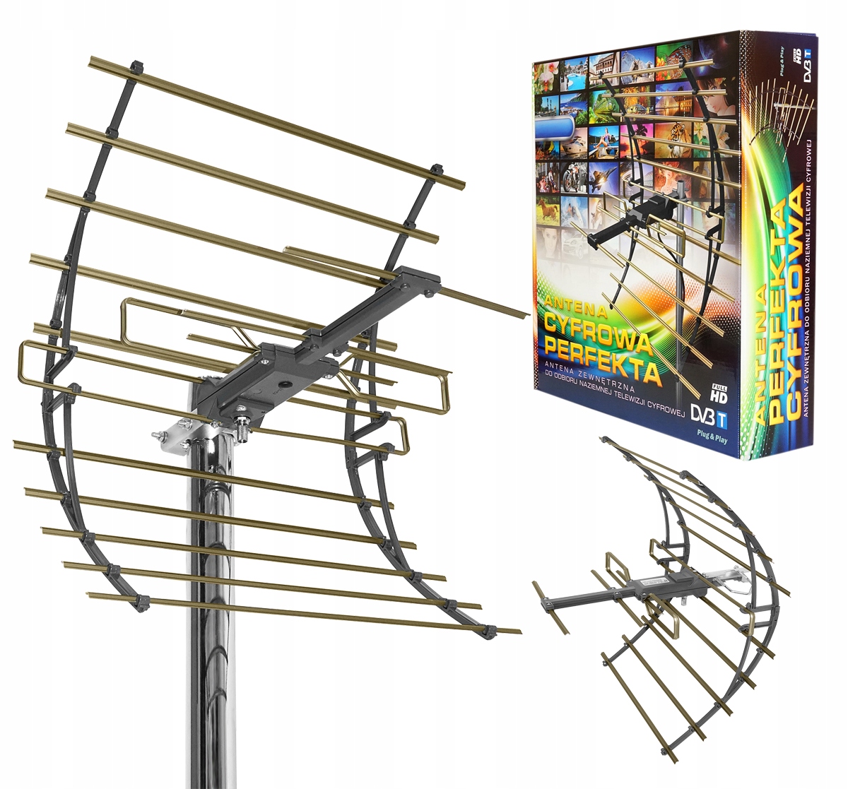 

Antena Kierunkowa DVB-T2 Perfekta Pasywna Mocna