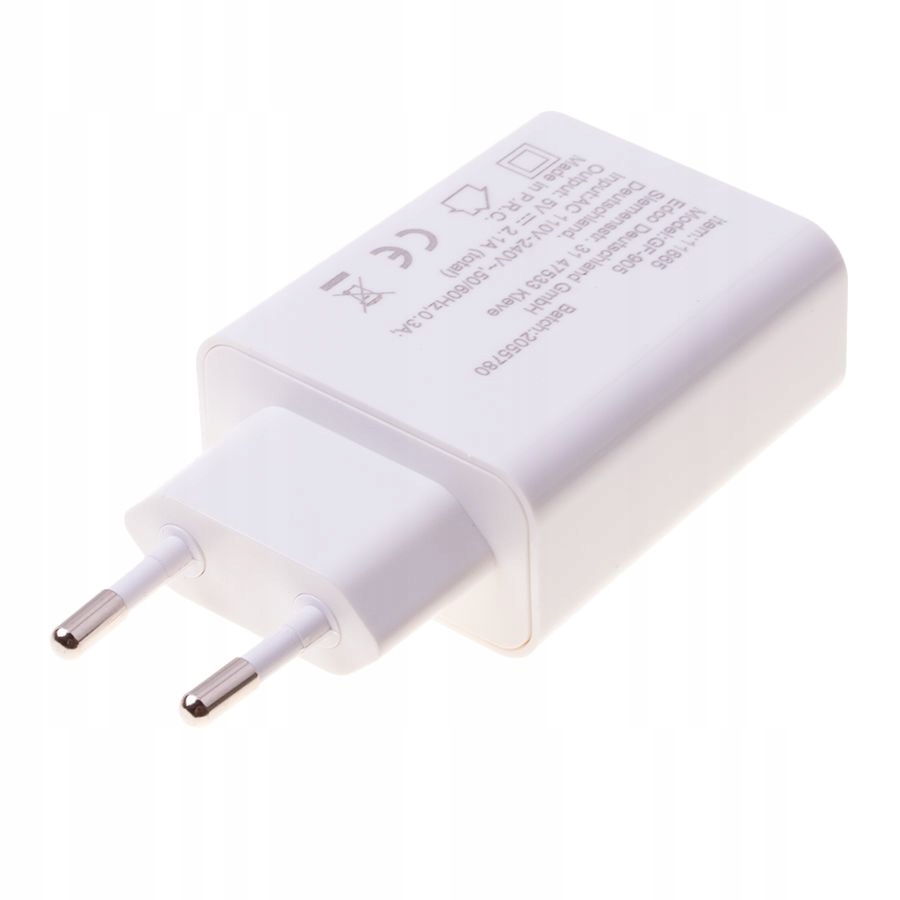 GRUNDIG ŁADOWARKA SIECIOWA 2xUSB 2,1A ZASILACZ KOSTKA Kod producenta 0231