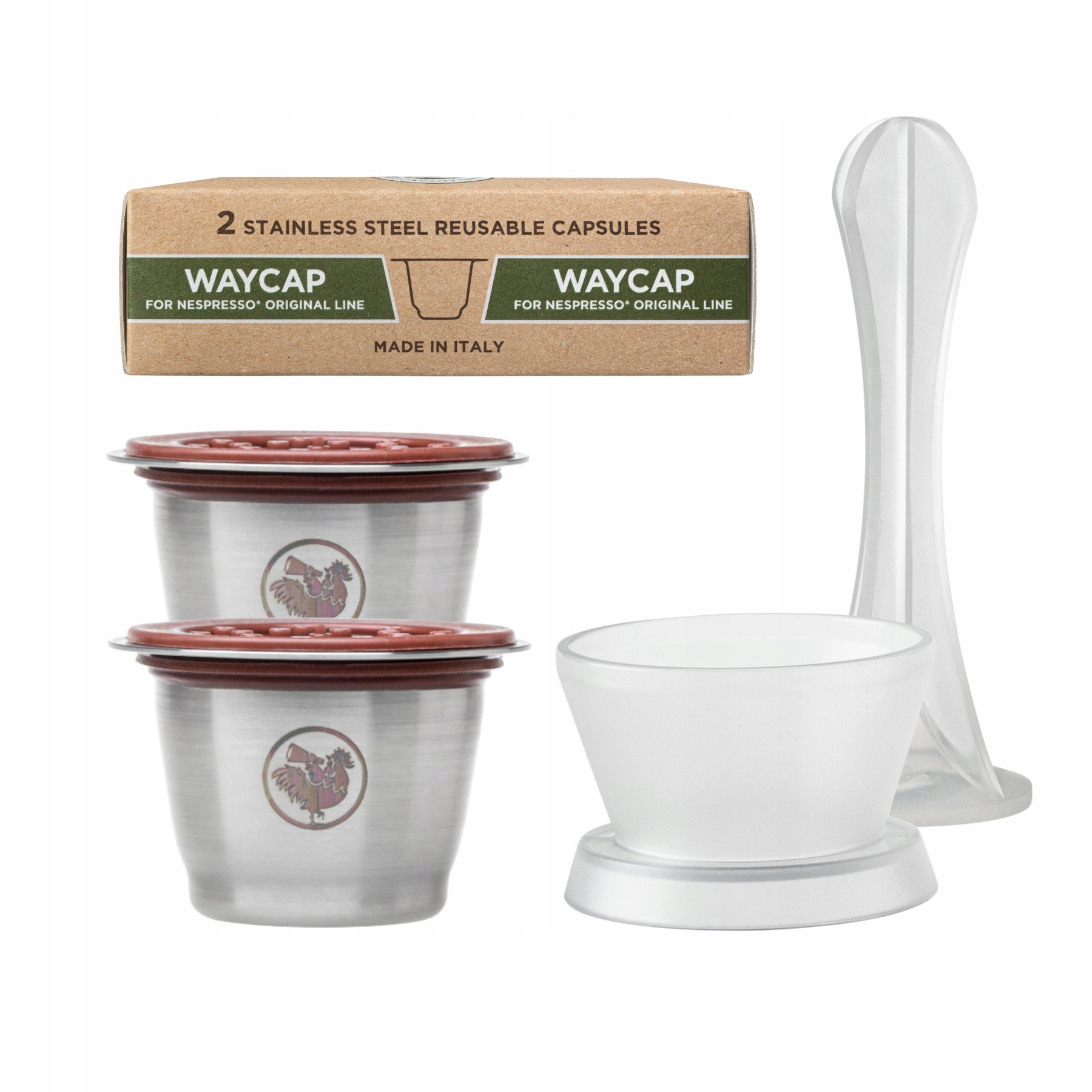 Levně WAYCap 2x Kapsle Nespresso Pop kompletní víceúčelová