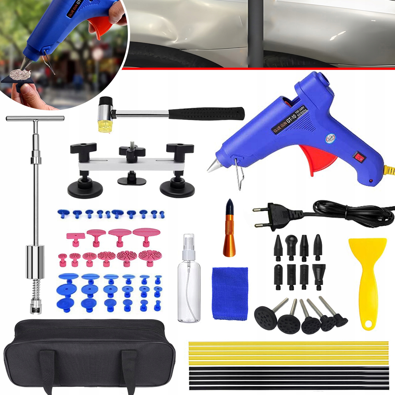 70 X Sada Nástrojů Pro Odstraňování Promáčklin Na Karoserii