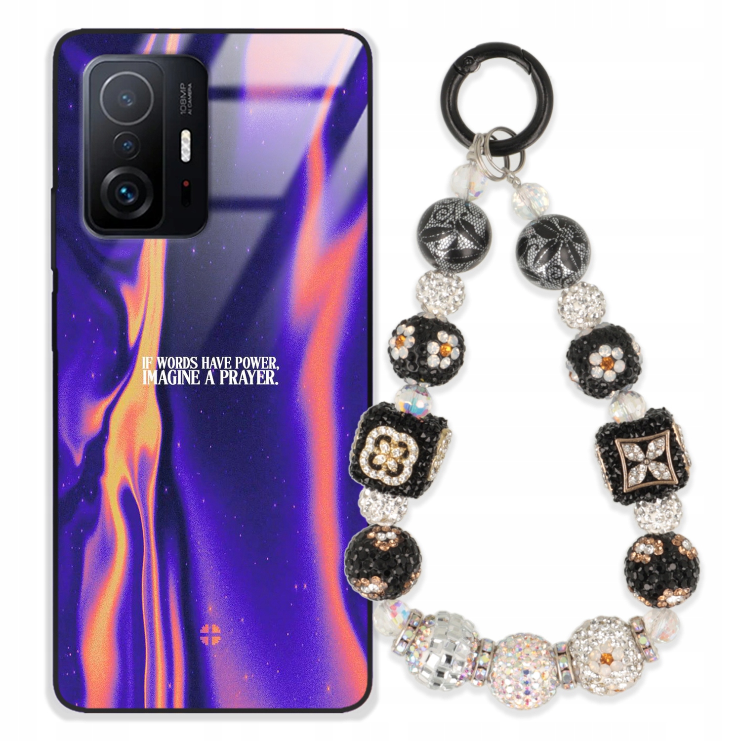 Puzdro Na Xiaomi 11T 5G Glass Kľúčenka Elegantné Prémiový Dizajn Puzdra