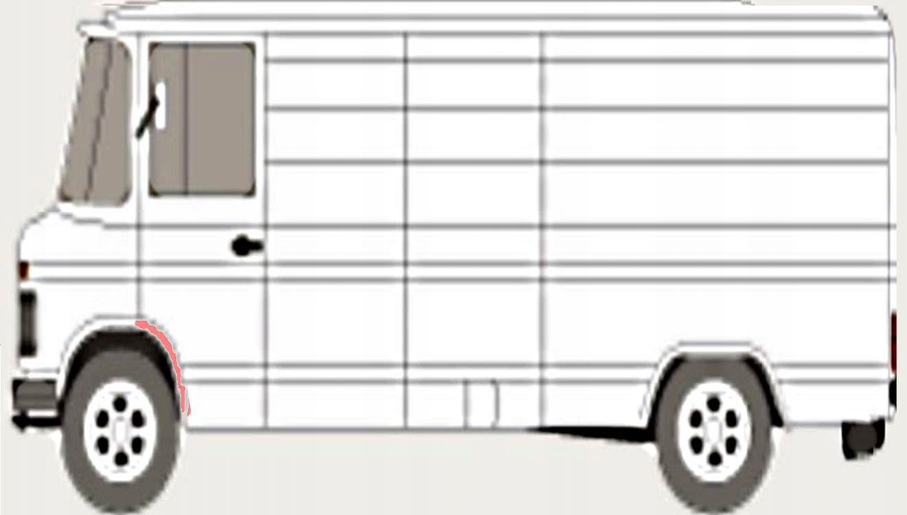BLOTNIK LEWY PRZ MERCEDES T2 O309 608 407 508 77 Part manufacturer Other