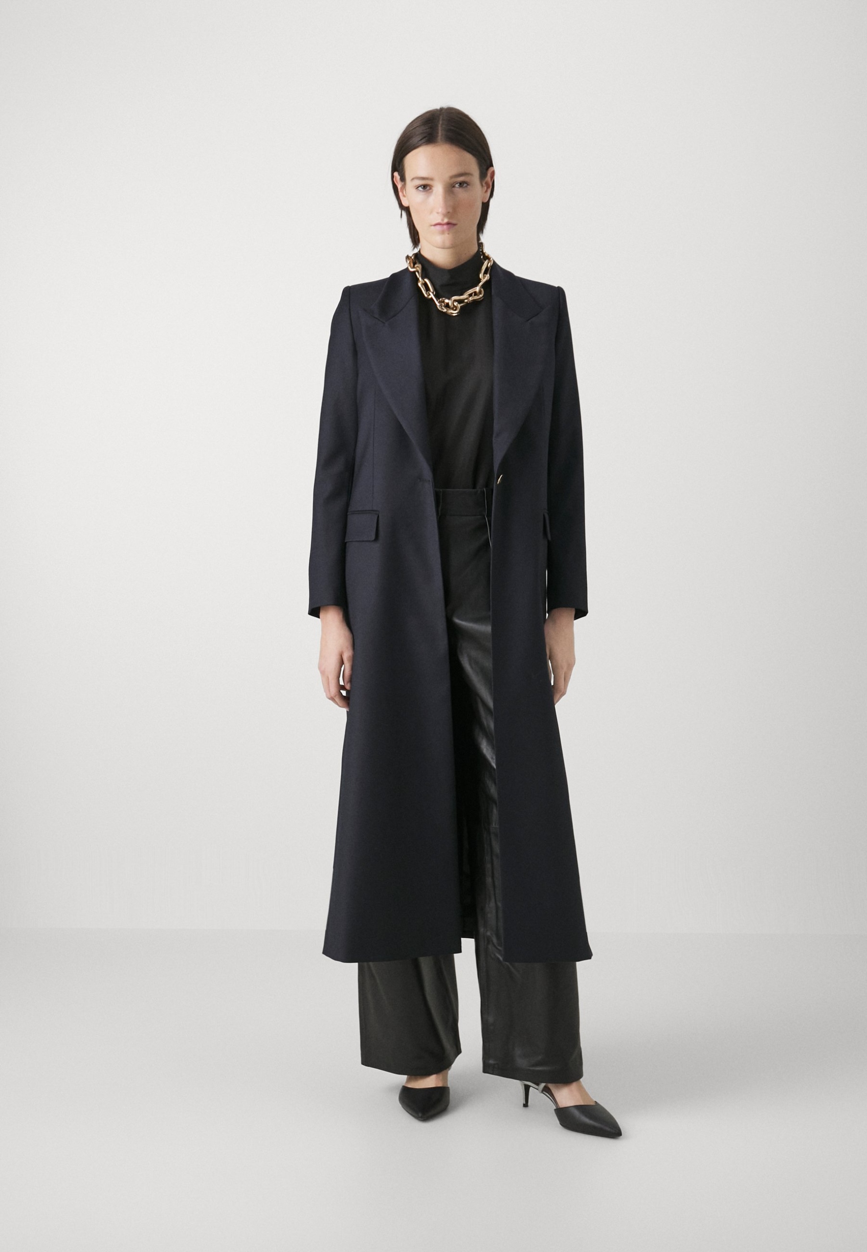 Klasický modrý kabát Jil Sue Ivy Oak 34