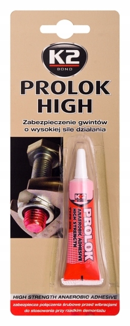 

K2 Prolok High Klej Do Gwintów Śrub Mocny 6ML
