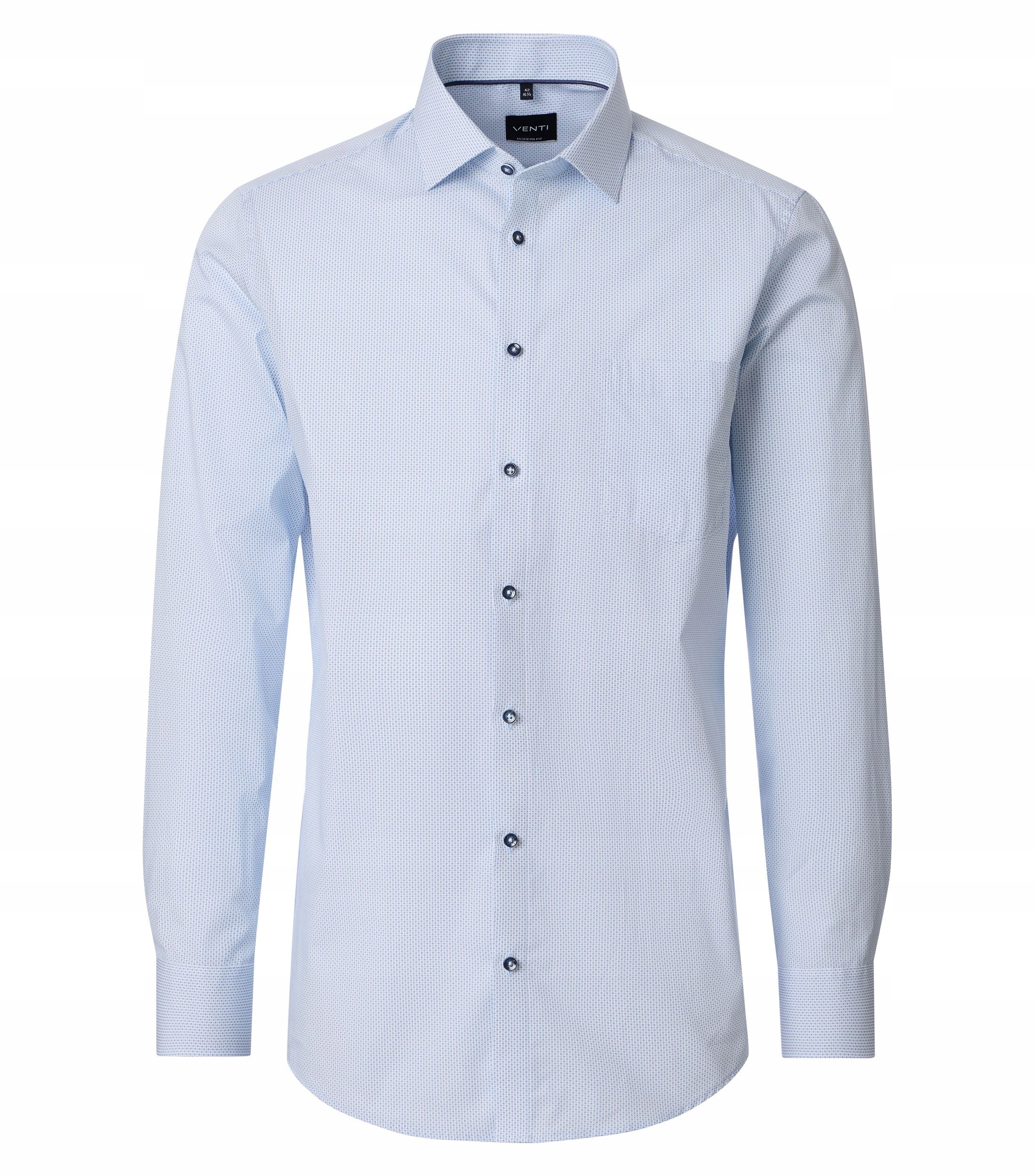 Venti Velké Rozměry Návštěvnická Business Košile Modrá 3XL 48 154 cm