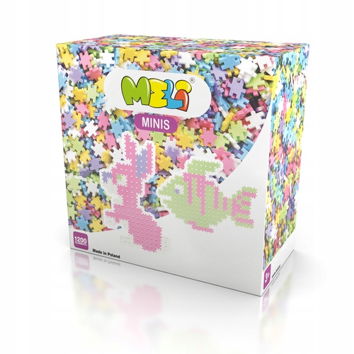 MINI WAFLE KLOCKI MELI MINIS PASTEL 1200 EL. 50307