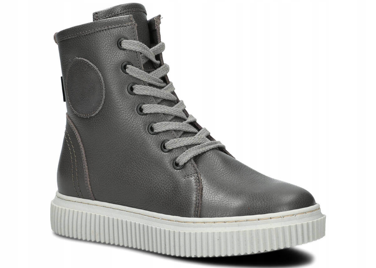 Nagaba 393 Grafit – Pohodlné, Zateplené, Kožené, Polské Dámské Boty