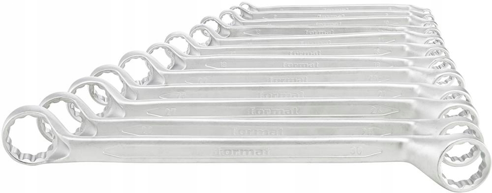 Sada obojstranných očkových kľúčov DIN838 6-32 mm, 12-dielna Format