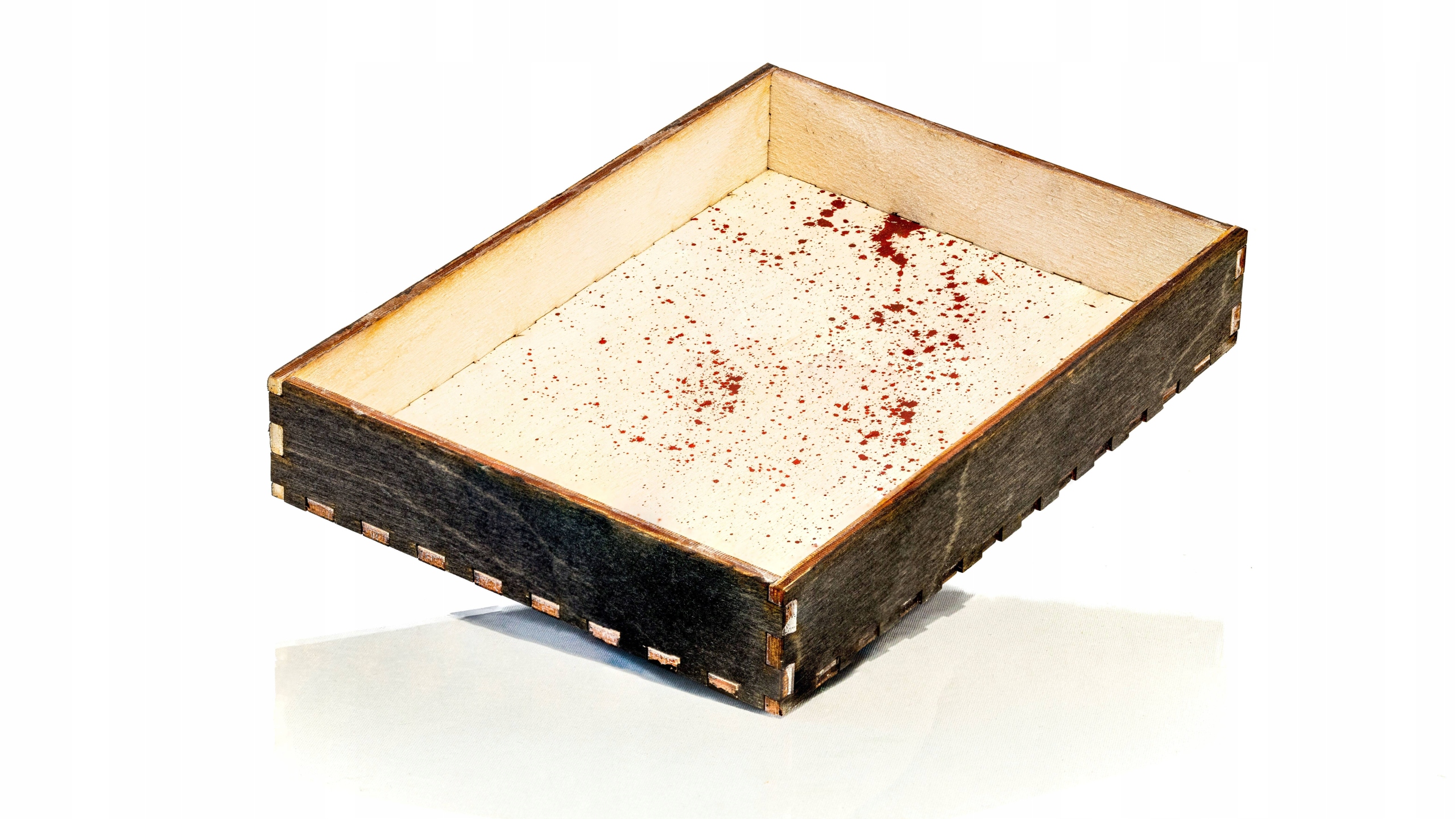 DICE TRAY DREWNIANA TACKA NA KOŚCI MIEJSCE ZBRODNI