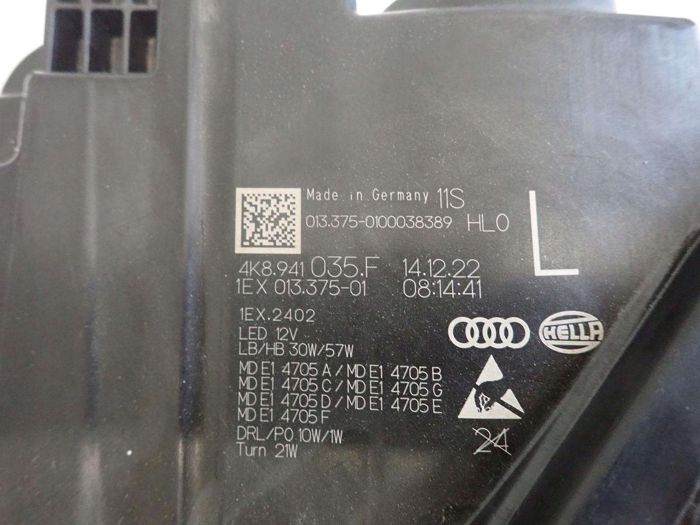 light front left AUDI A7 FULL LED MATRIX 18- 4K8941035F