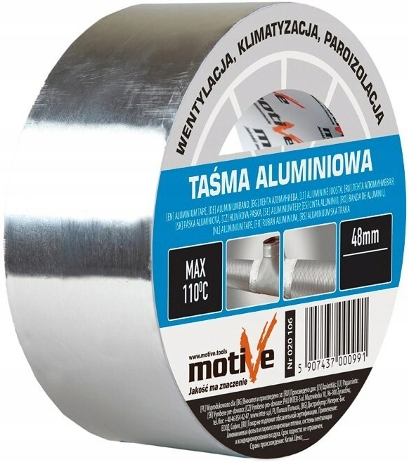 MOTIVE TAŚMA ALUMINIOWA IZOLACYJNA 4,8cmx25m