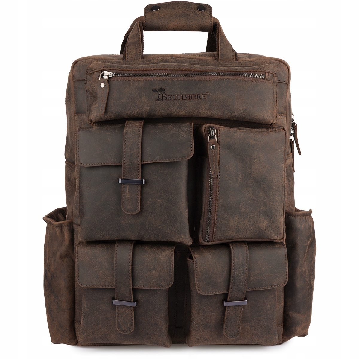 Batoh na notebook 15,6 business velký A4 prostorný hnědý Beltimore