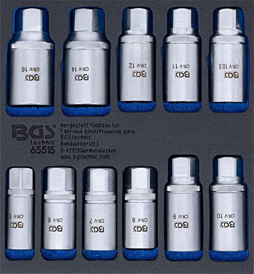 Sada vykrajovačov na tŕne 5-16 mm 11 ks