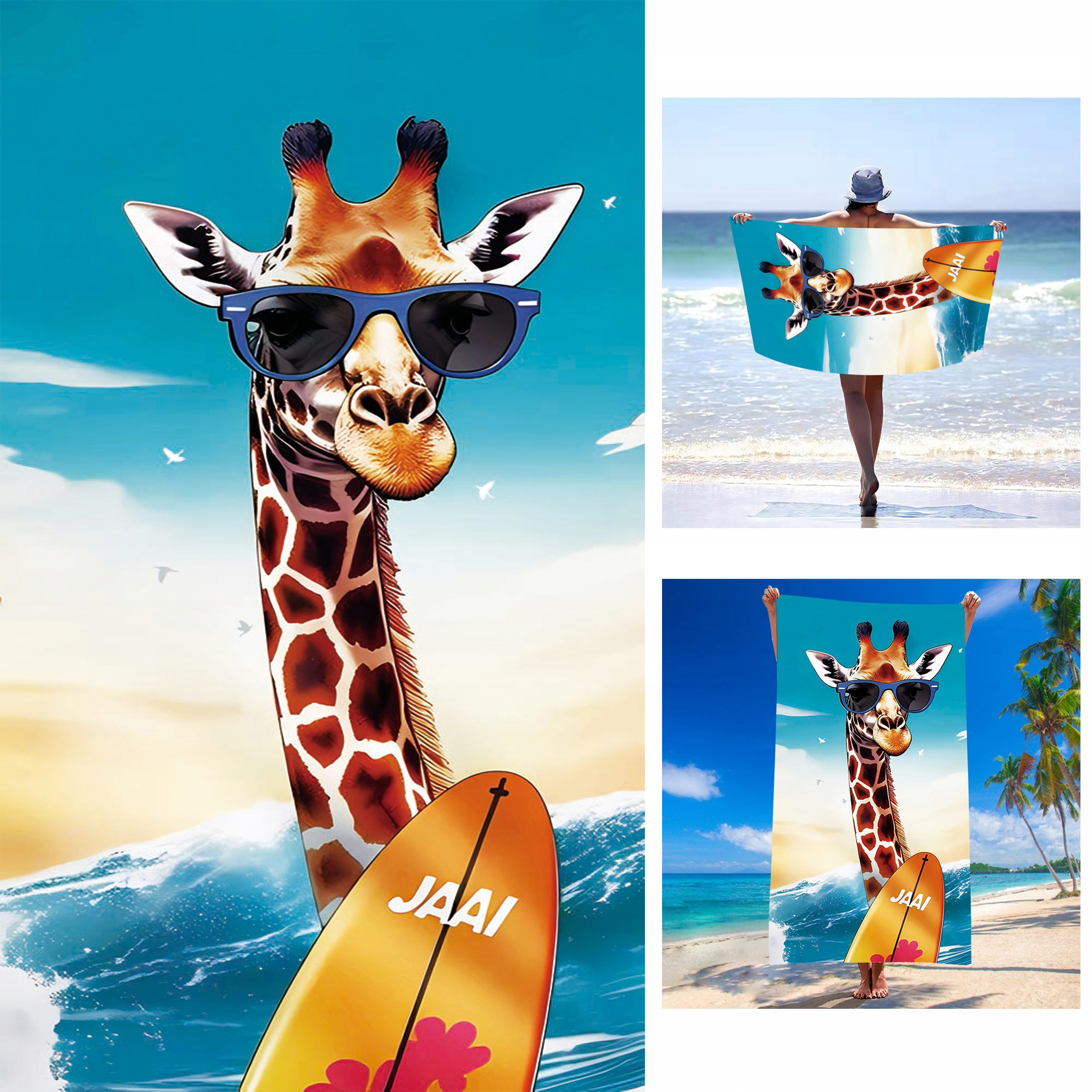 DUŻY RĘCZNIK PLAŻOWY 100x180cm KĄPIELOWY XXL LATO