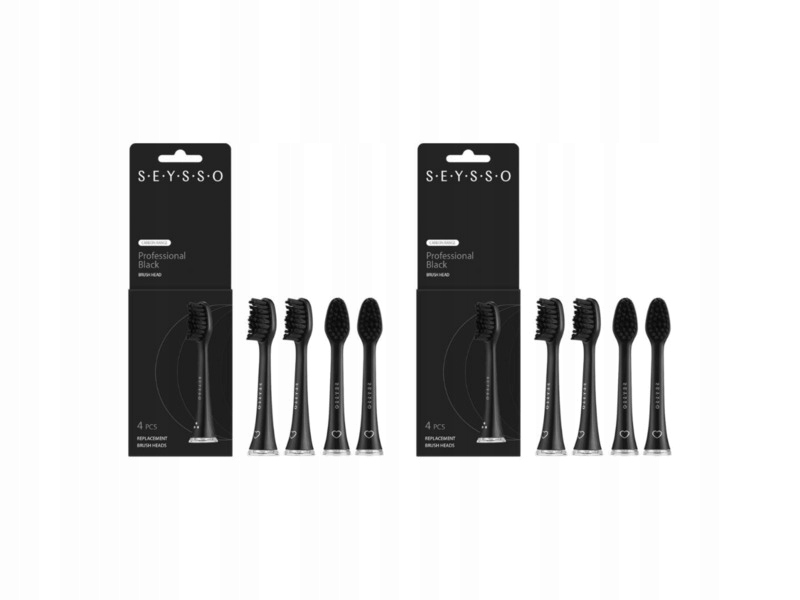 Końcówka szczoteczki Seysso Professional Carbon (2x4 szt.)