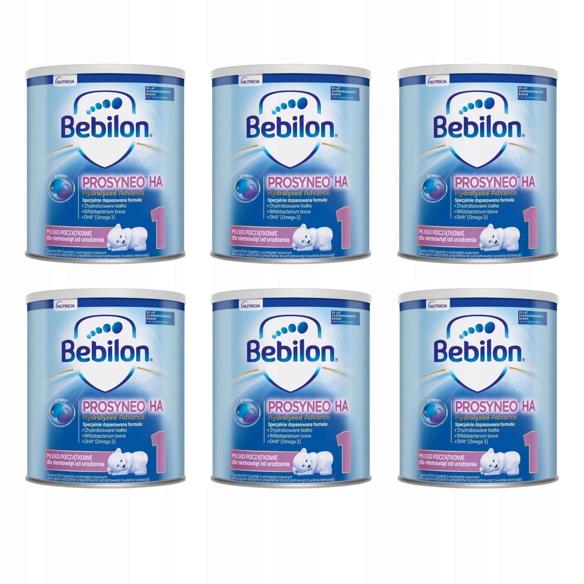 Bebilon HA 1 Prosyneo na alergie ZESTAW 6x 400 g