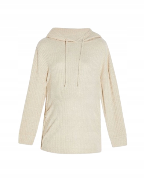 TOPSHOP BLUZA CIĄŻOWA BEŻOWA Z KAPTUREM 44 1DCP