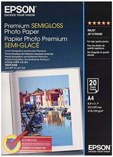 Papier foto Epson Premium SemiGLOSSY A4 251g 20ark.