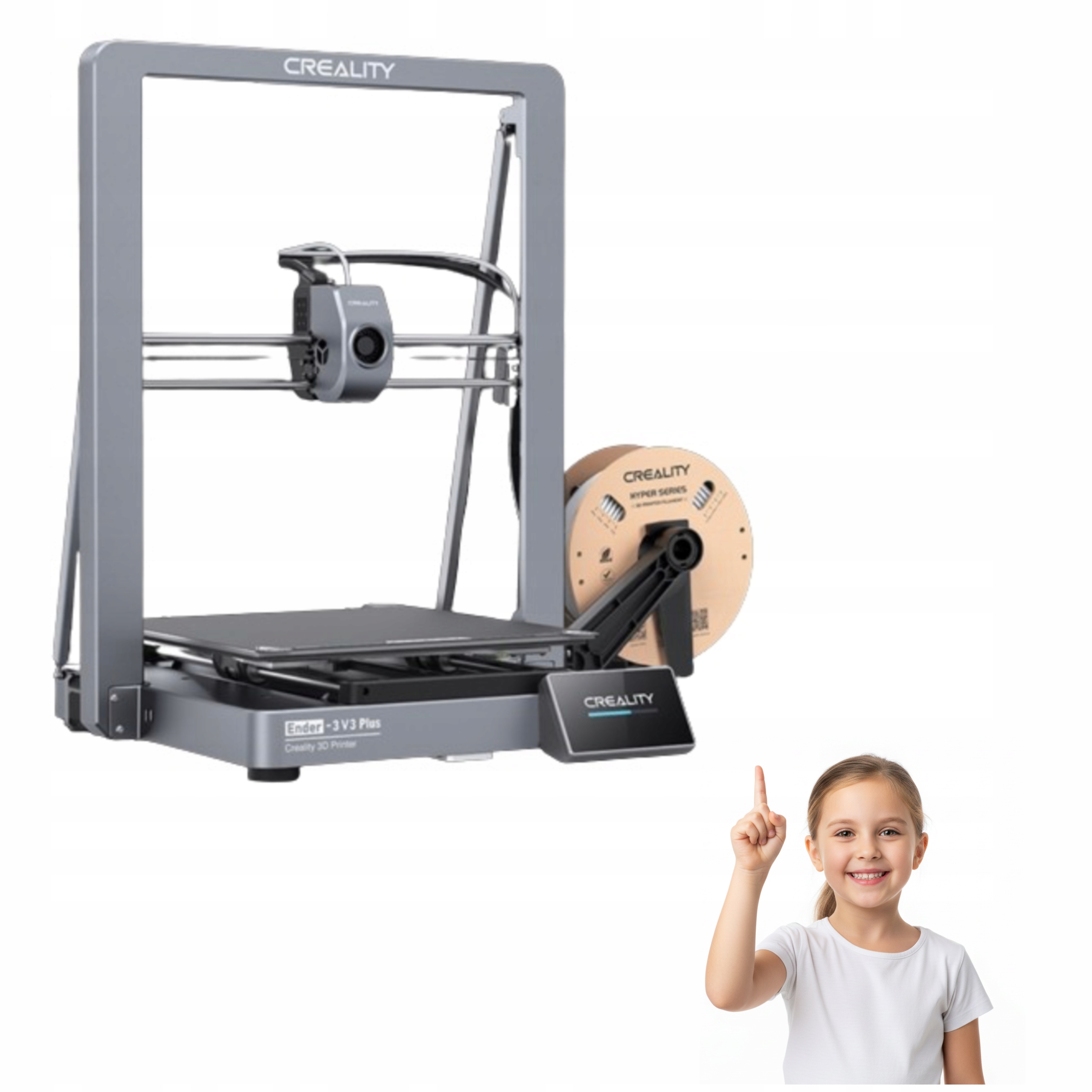 3D tiskárna Creality Ender-3 V3 Plus – 600 mm/s, CoreXZ, 300 x 300 x 330 mm