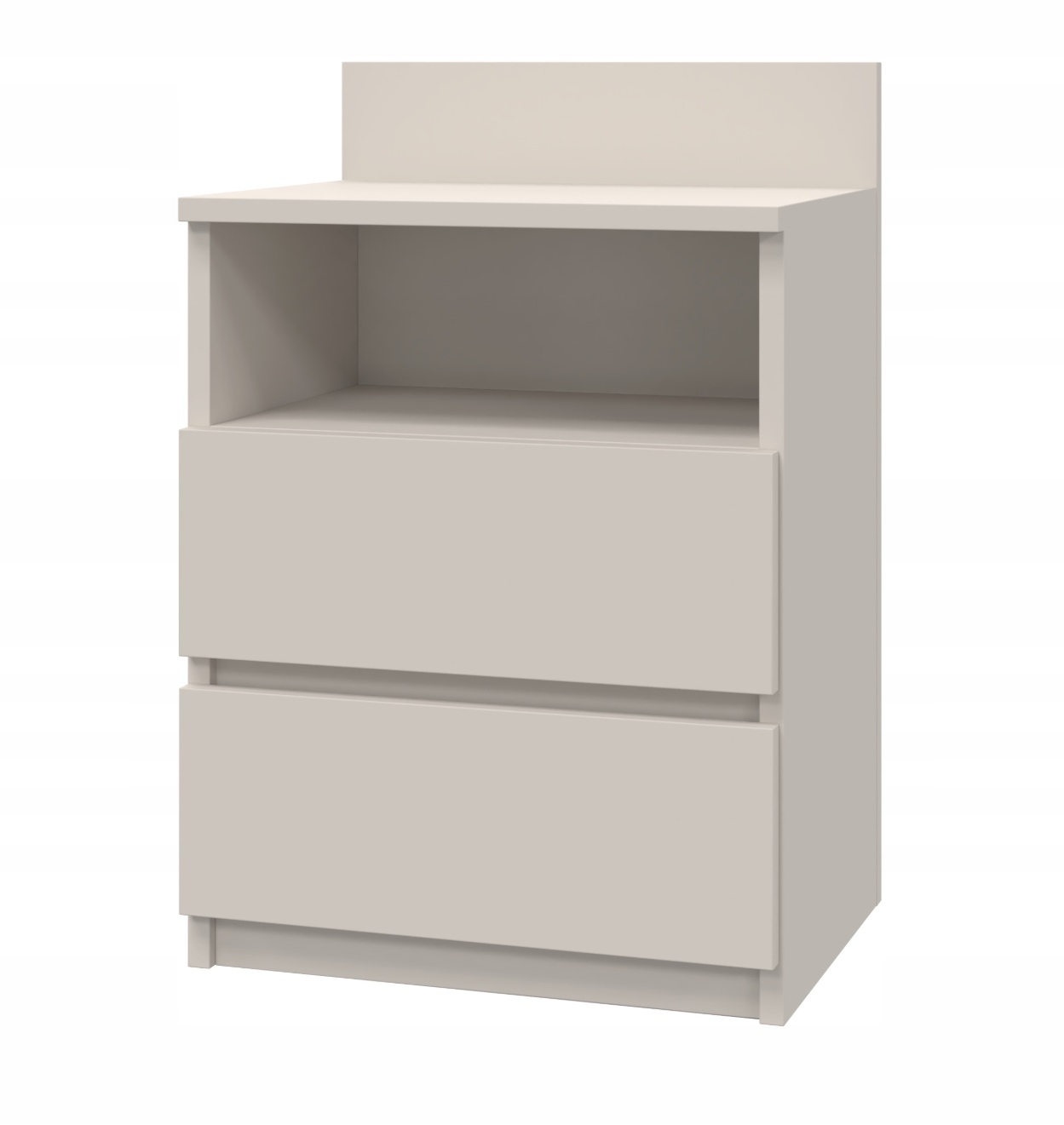 SZAFKA NOCNA 2 SZUFLADY 40X59 CM KASZMIR BEŻ NOWOCZESNA MS1