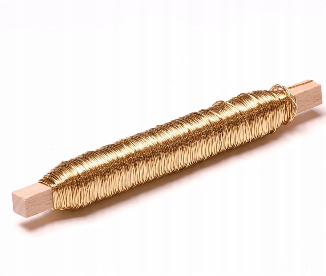 

Drut złoty na patyku 100g 0,5mm do dekoracji