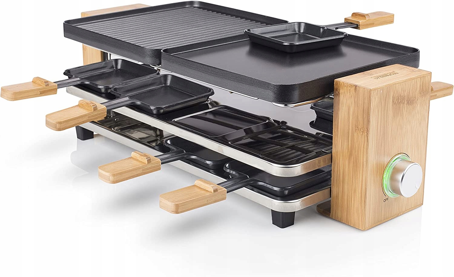 GRILL RACLETTE ELEKTRYCZNY 1200 W Princess Pure 8 Kod producenta LUKSUSOWY GRILL RACLETTE