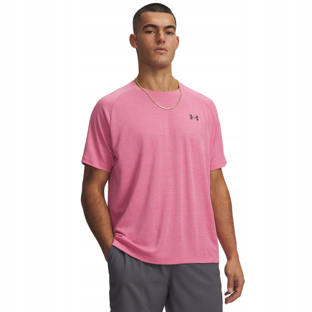 Tech Tričko Volné Pánské Under Armour Tričko AW26 Růžové M