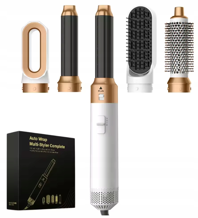 Sušička na vlasy 5 v 1 bílo/perleťová zlatá 1000 W