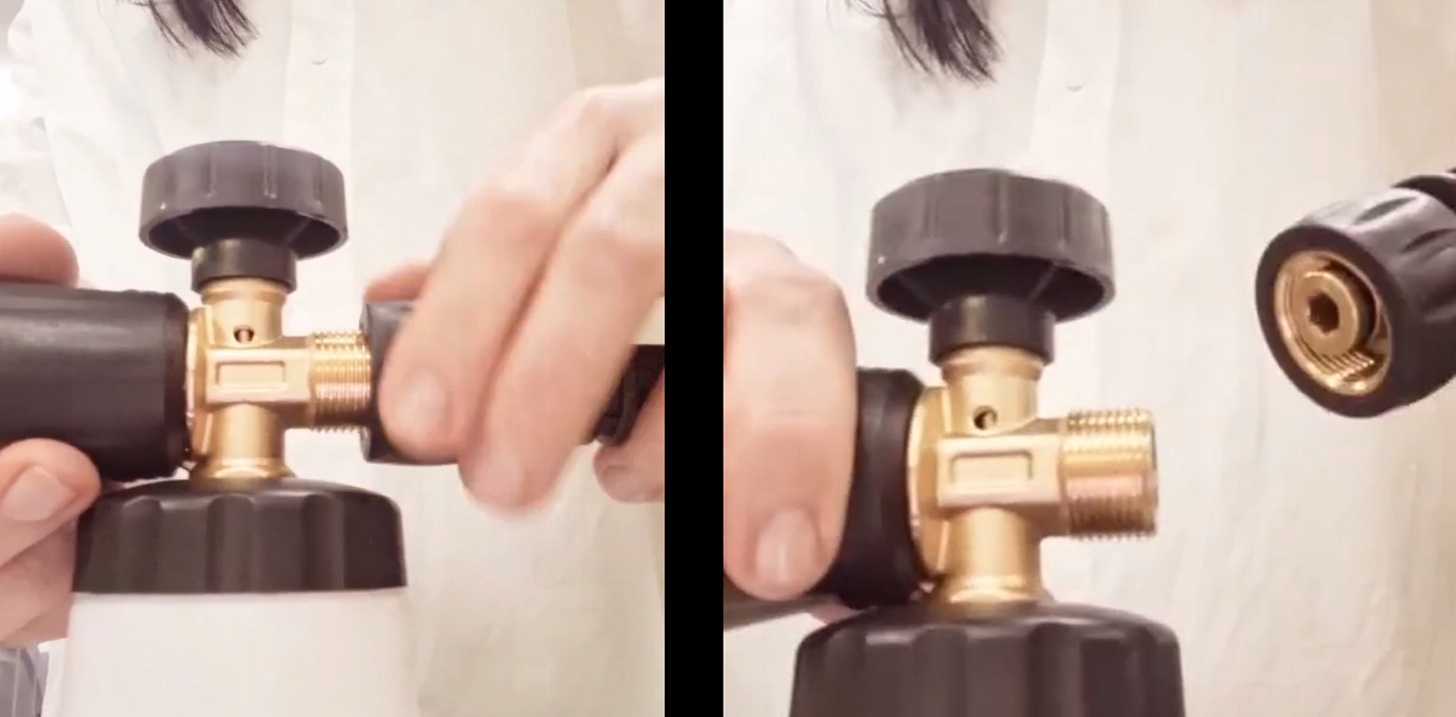 PIANOWNICA LEHMANN MOSIĘŻNA GŁOWICA PRO Z REGULACJA NATRYSKU UNI GWINT M22 Pojemność 1000 ml