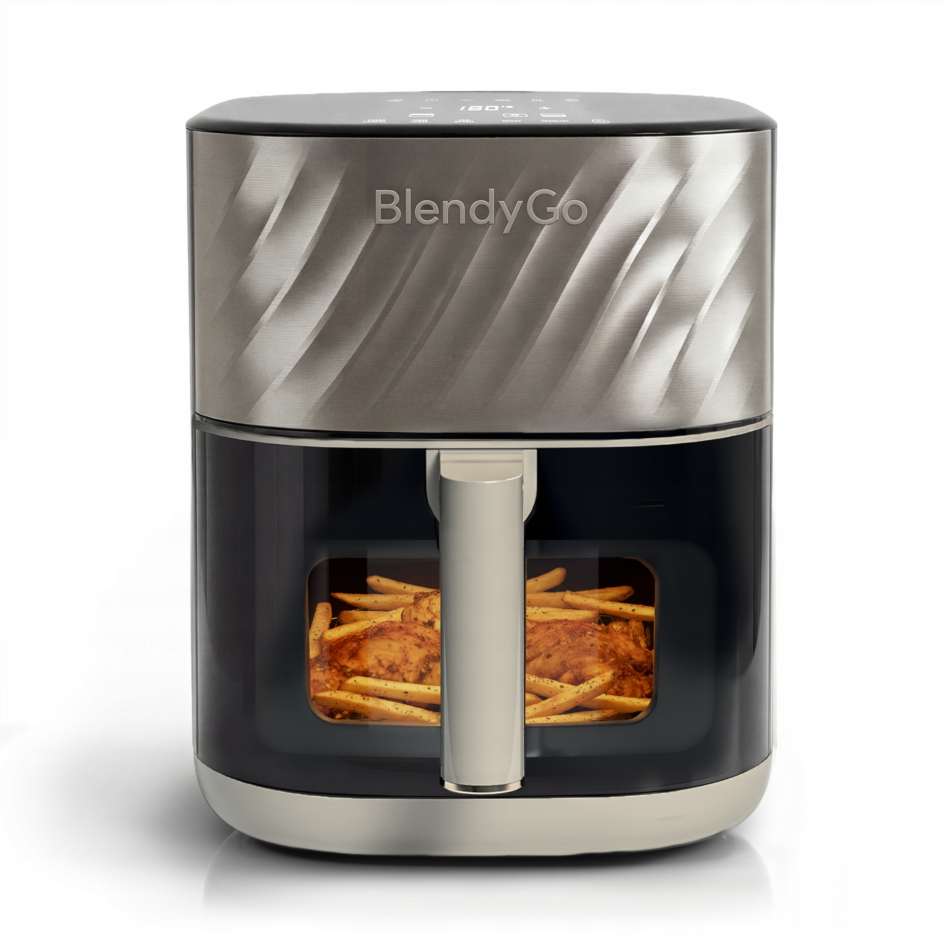 Fritéza bez tuku Airfryer BlendyGo Air Funkce páry 6 l 2100 W