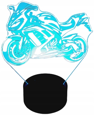 

Lampka Nocna 3D Led Motor Multikolor Pilot Usb