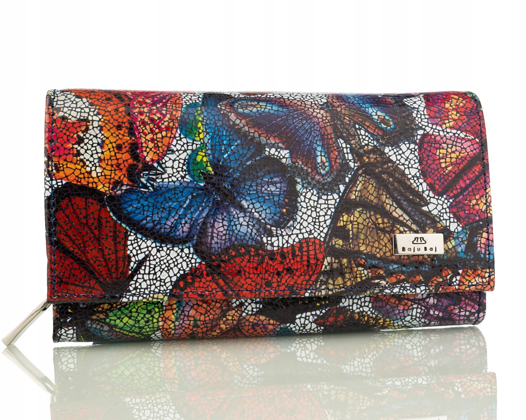 Dámská kožená peněženka z přírodní kůže, odolná, barevná, velká, polská