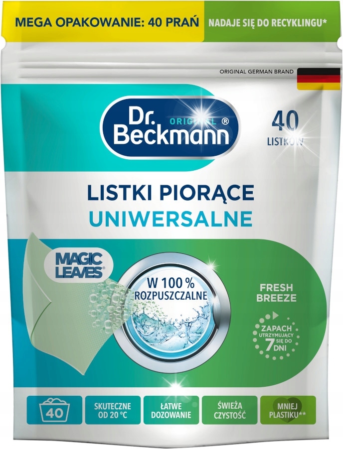 Dr. Beckmann Magic Leaves Ubrousky prací listy univerzální 3 x 40 ks