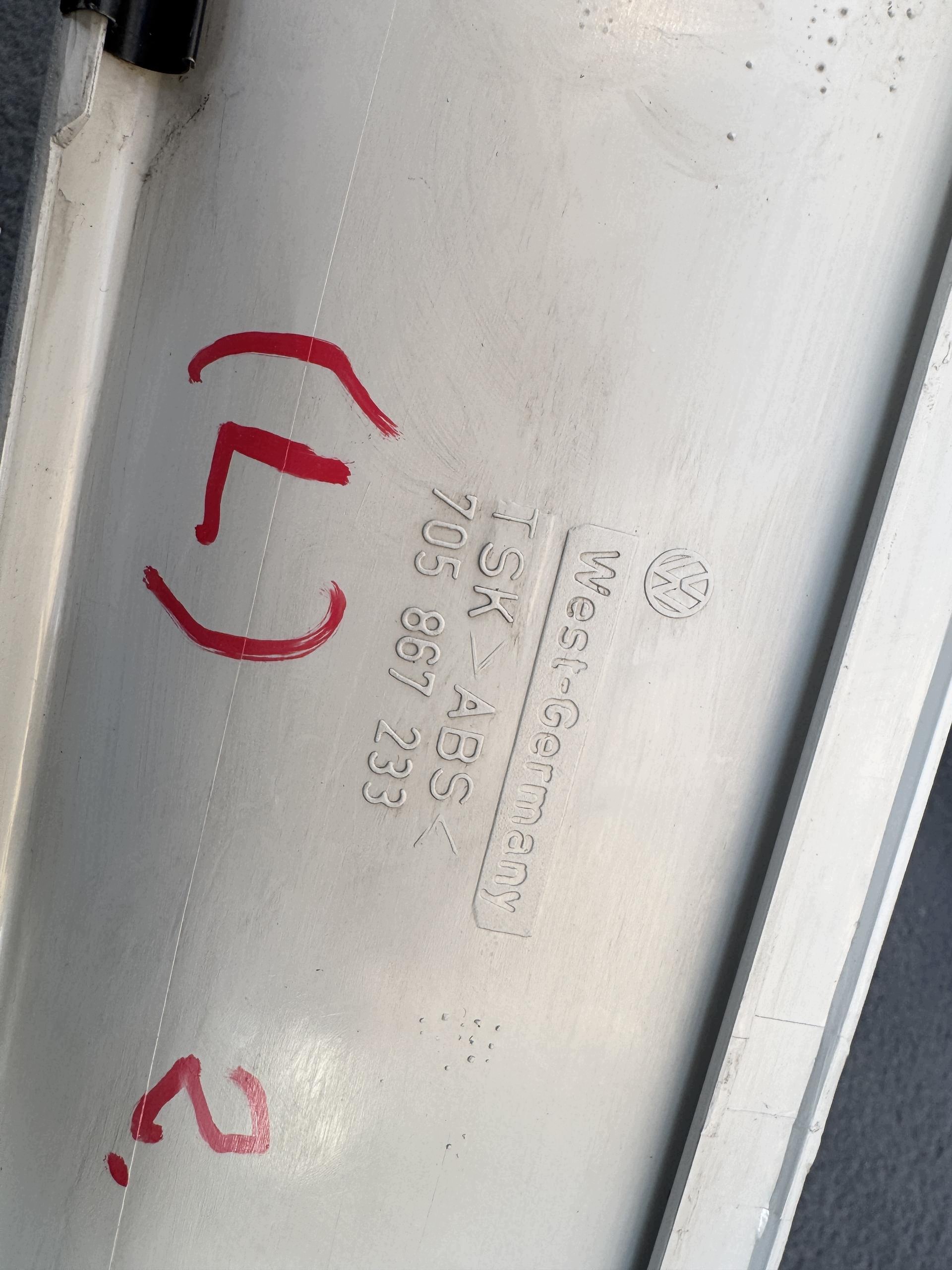 VW TRANSPORTER T4 96- side pillar A left cover moulding 705867233
