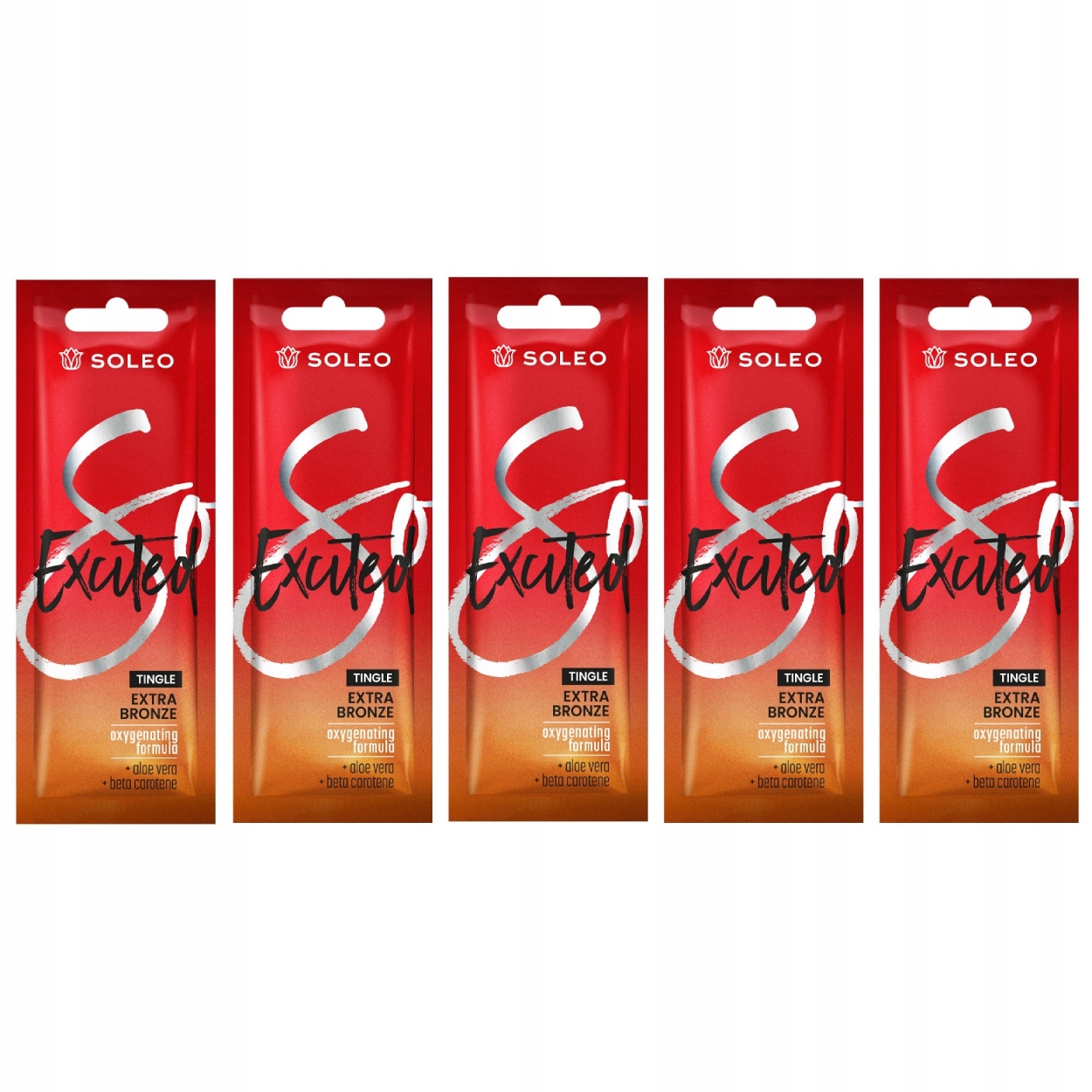 5 x Bronzer zahřívací s efektem Tingle pro opalování Solarium Hydratační