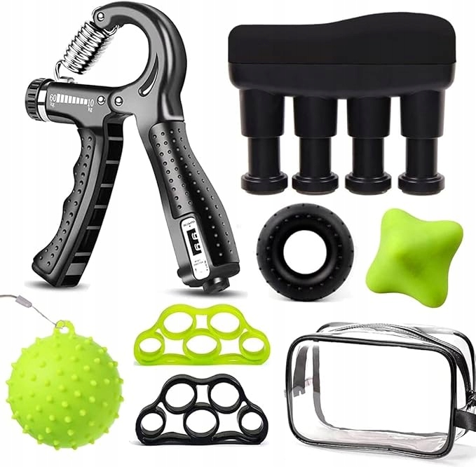 Sada 7v1 posilovač úchopu rukou posilovač prstů taška