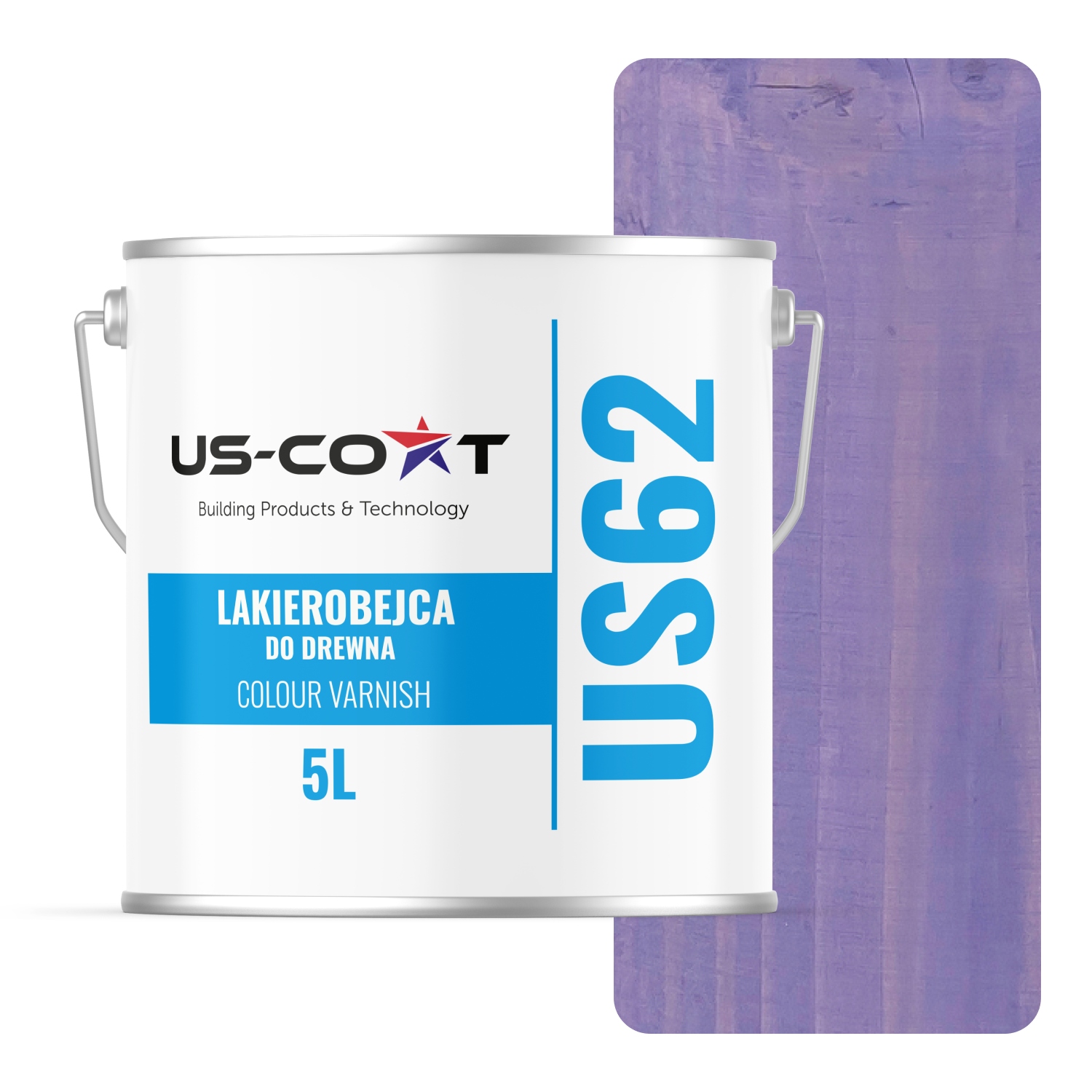 Lak Na Drevo 3V1 Extra Lazúra Farba Levanduľová Saténová 5L Ochranná