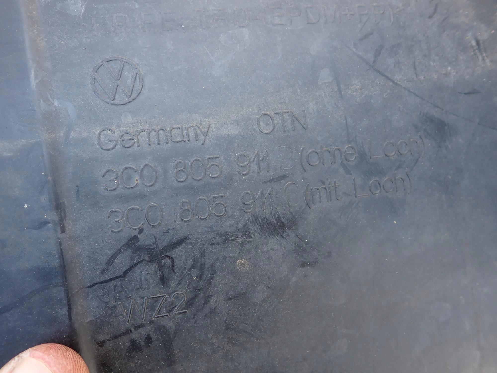 VW PASSAT B6 05-10 mudguard front front left