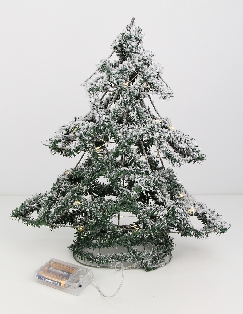 CHOINKA OŚNIEŻONA z 30x lampkami LED 40cm wys. Rodzaj inny