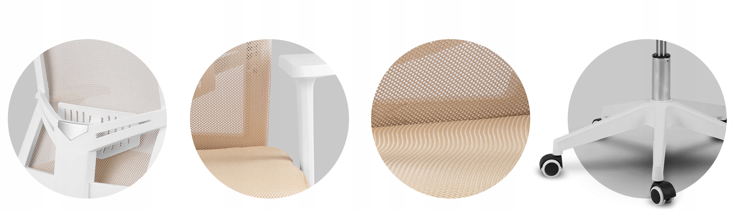 FOTEL BIUROWY OBROTOWY KRZESŁO BIUROWE MIKROSIATKA Materiał obicia tkanina