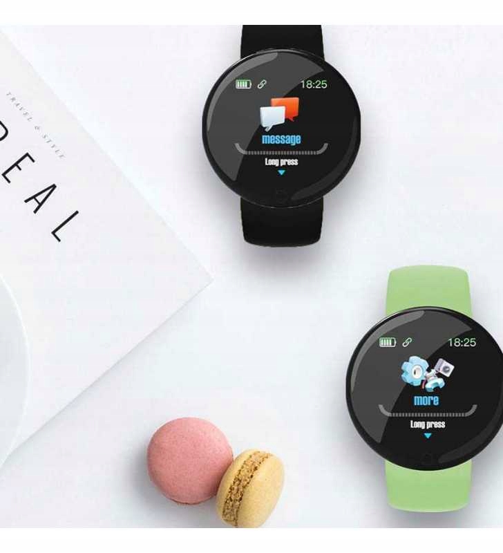 SMARTBAND PLUS PULSOMETR OPASKA FIT SMARTWATCH Kolor dominujący czarny