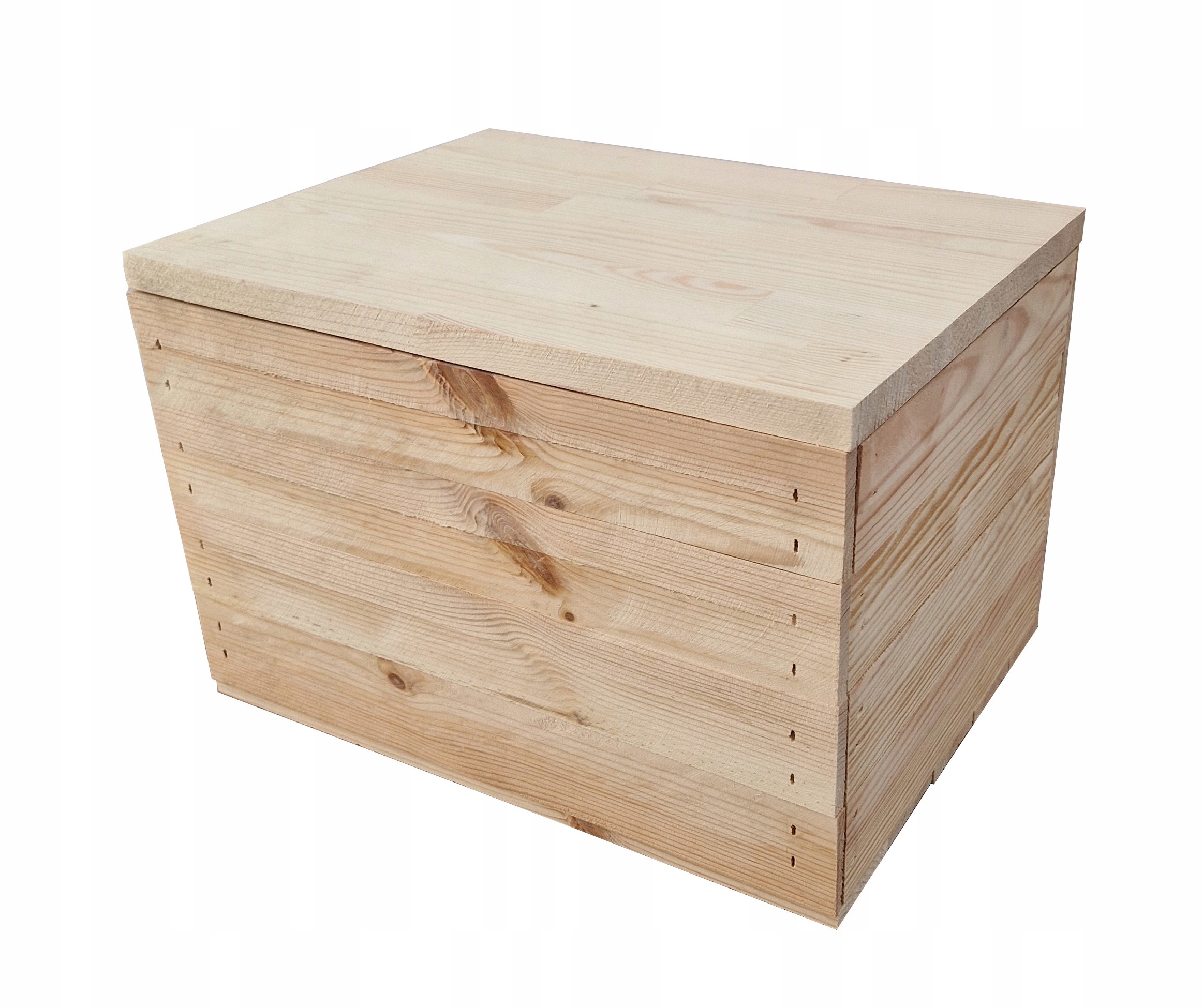 Dřevěná Skříňka S Víkem, Pevná Klapka S Tichým Dovíráním, Kufer 39x29x26