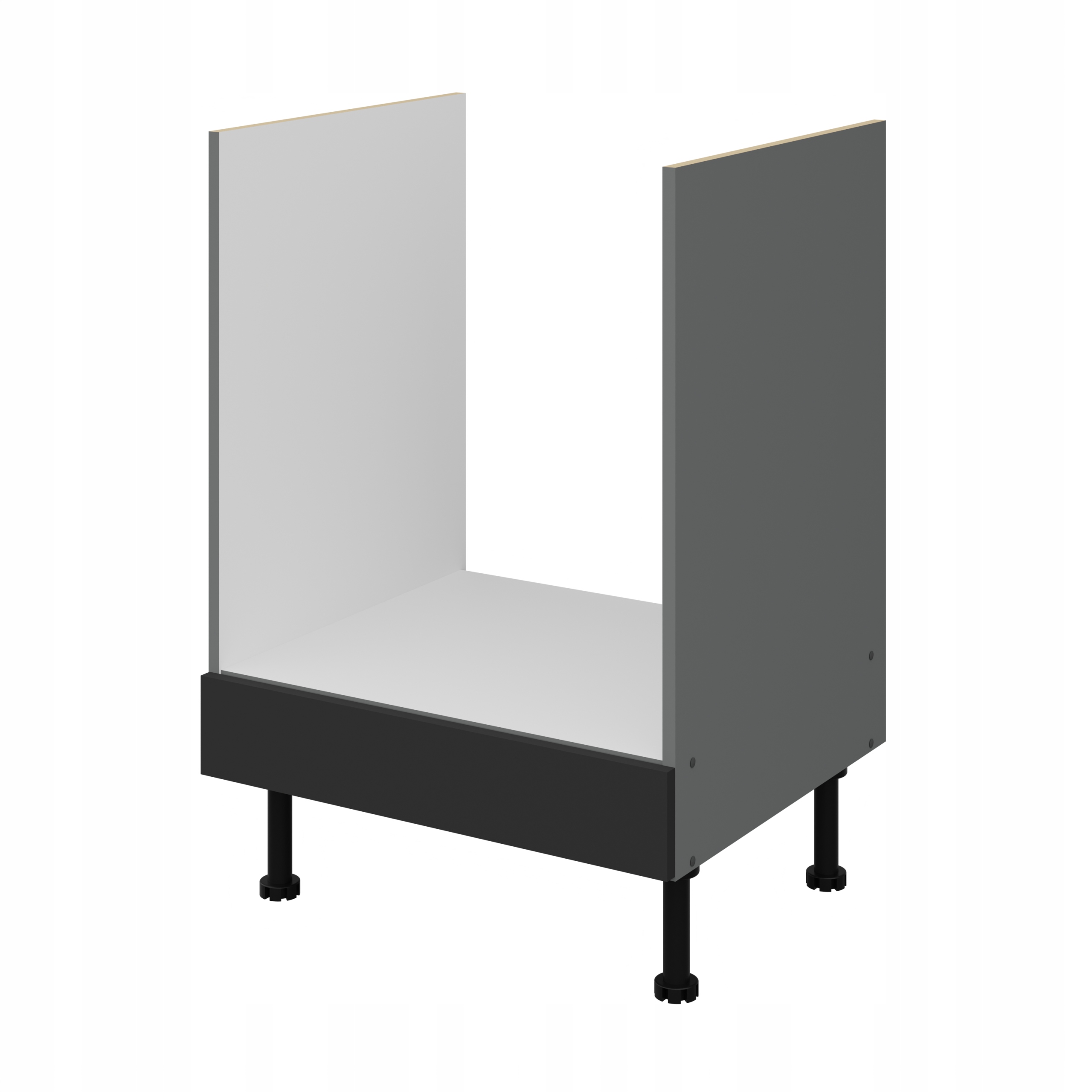 Kuchyňská skříňka pro vestavnou troubu 60 cm, černá matná, 60 x 87 cm