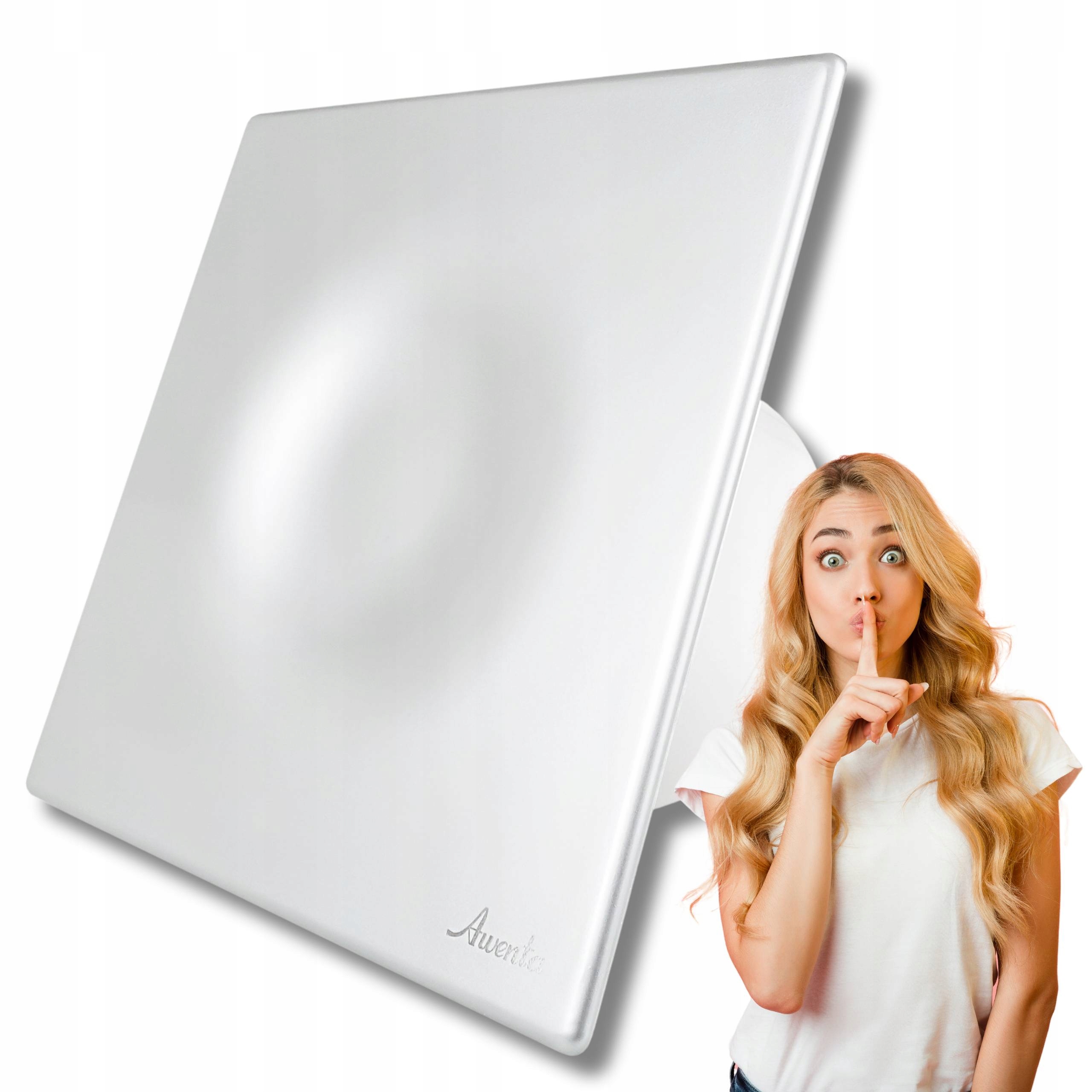 Kúpeľňový ventilátor Silent Ø 125 mm 42 dB Control Regulácia Saténu