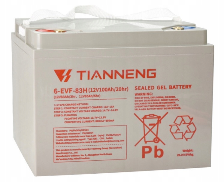 Gelová Baterie Elektrický Vozík Heli CDD12 CDD15 12V 100Ah 6-EVF-83H