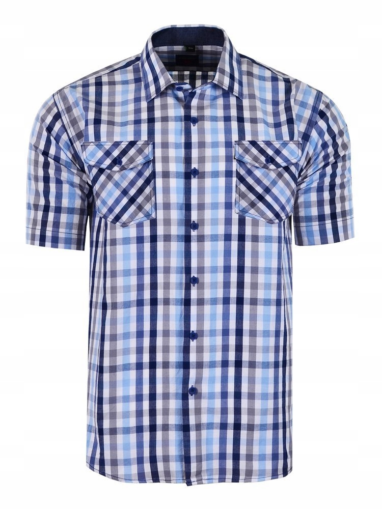 

38/39 Koszula Kratka Błękitna Krótki