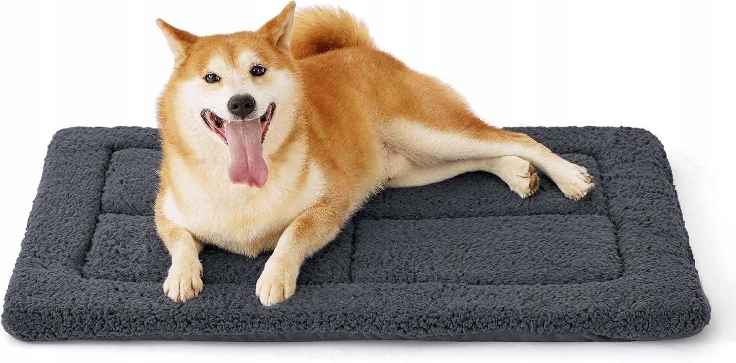 Levně Podložka pro psa kočku do klece přepravky pelíšek oboustranná M 74x53 šedá