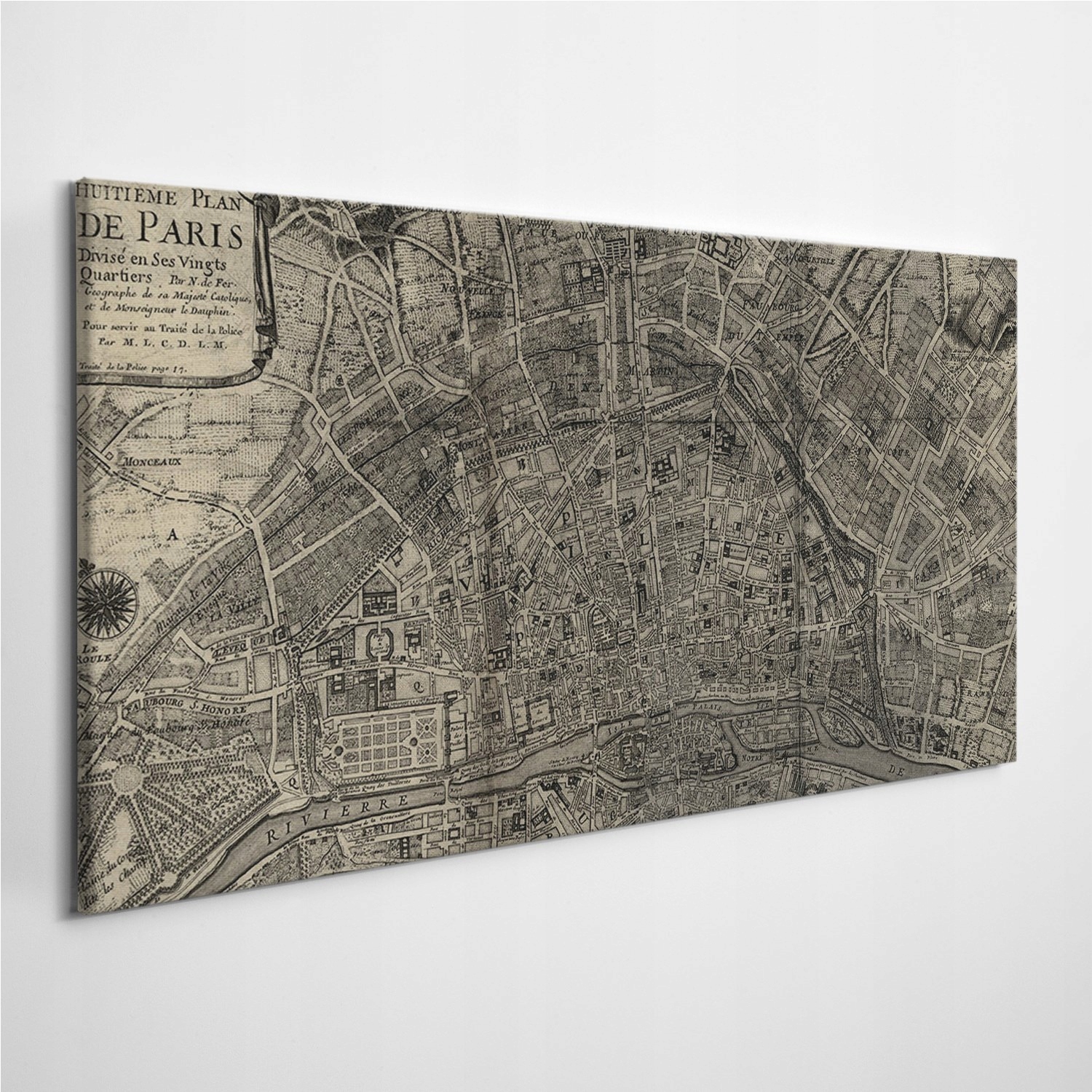 

Zdjęcie na foto-obrazie Paryż Vintage Mapa 100x50