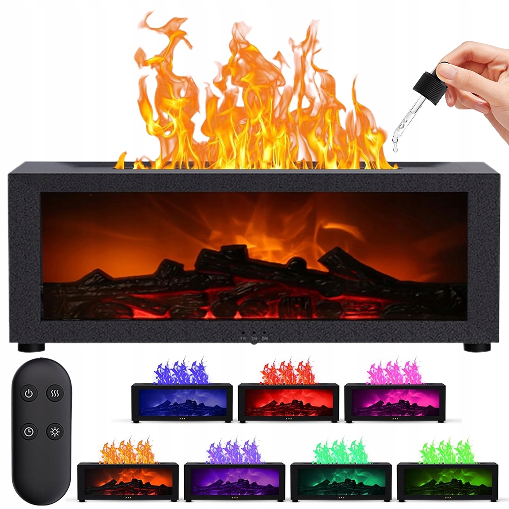 Zvlhčovač vzduchu Difuzér s vůní krbového efektu 150 Ml